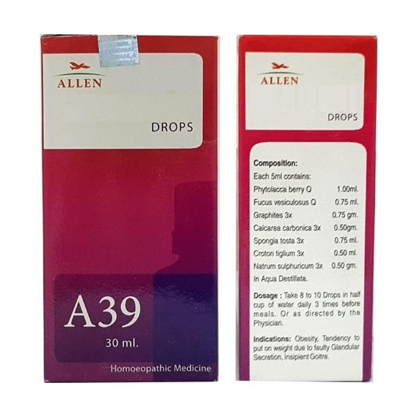 Allen Homeopathy A39 Drops - 30 ml