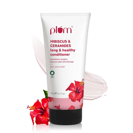 Plum Hibiscus & Ceramides Shampoo For Long, Healthy Hair - 250 ml