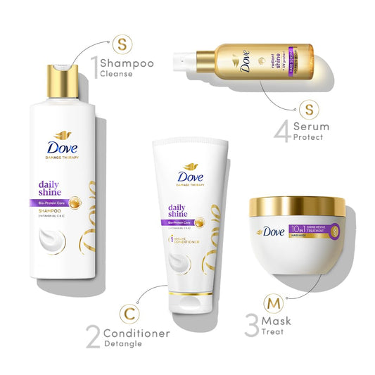 Dove 10 in 1 Shine Revive Treatment Hair Mask for Dull Hair - 300 ml
