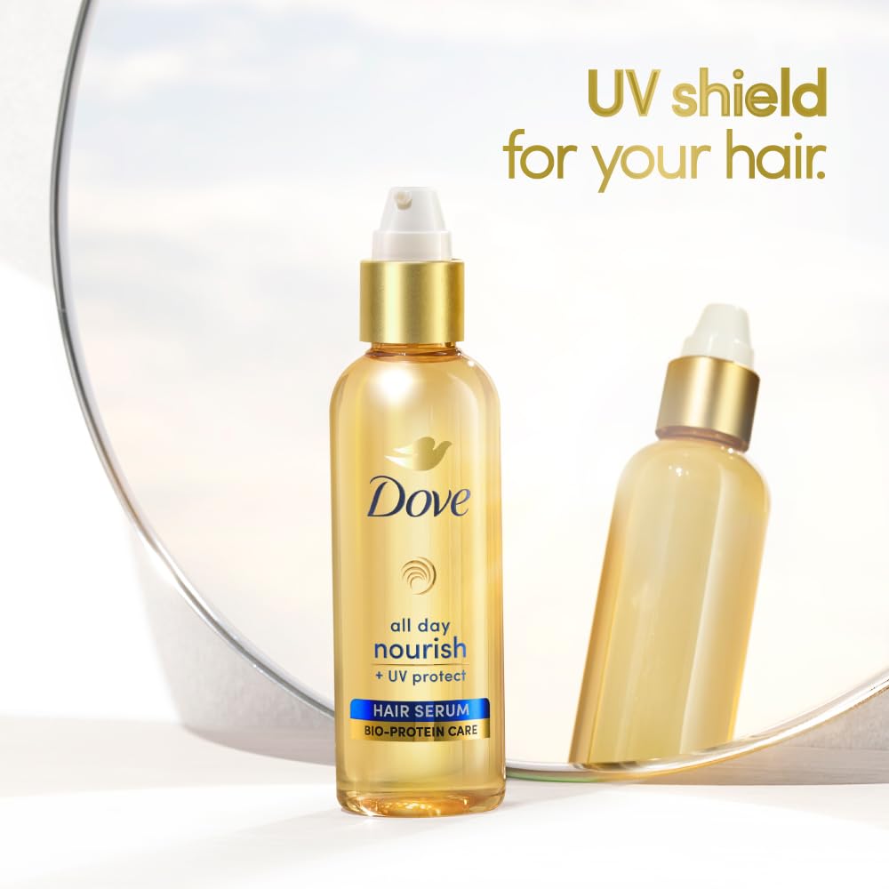 Dove All Day Nourish + UV Protect Hair Serum With Bio Protein Care - 48 ml
