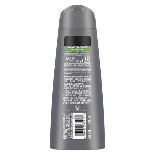 Dove Men +Care Fresh & Clean 2 In 1 Shampoo + Conditioner - 340 ml