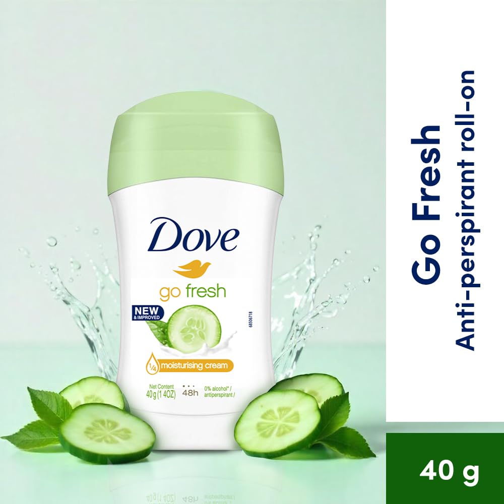 Dove Roll-On Deodorant Cucumber & Green Moisturising Cream - 40 ml