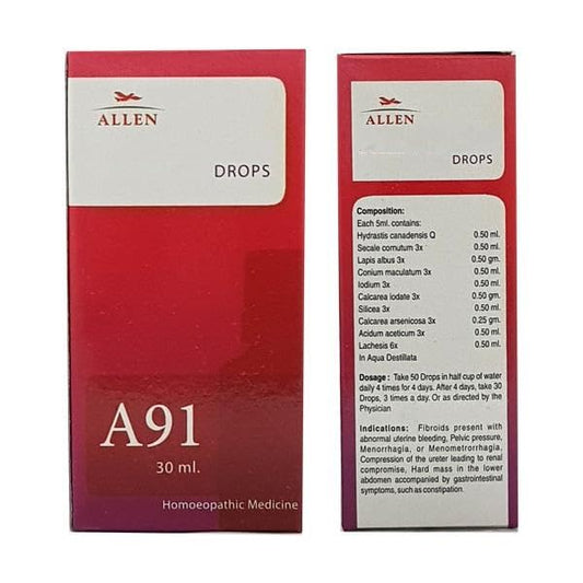 Allen Homeopathy A91 Drops - 30 ml