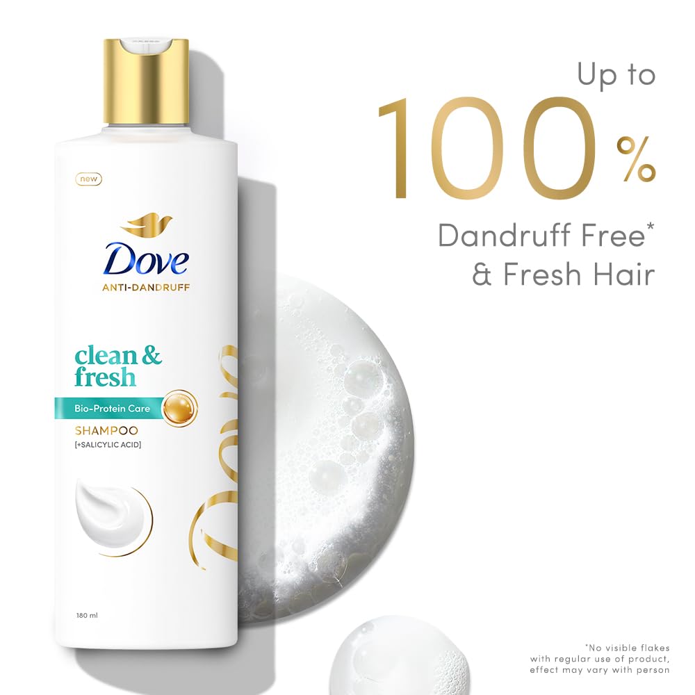 Dove Dandruff Clean & Fresh Shampoo for Clincally Proven - 180 ml