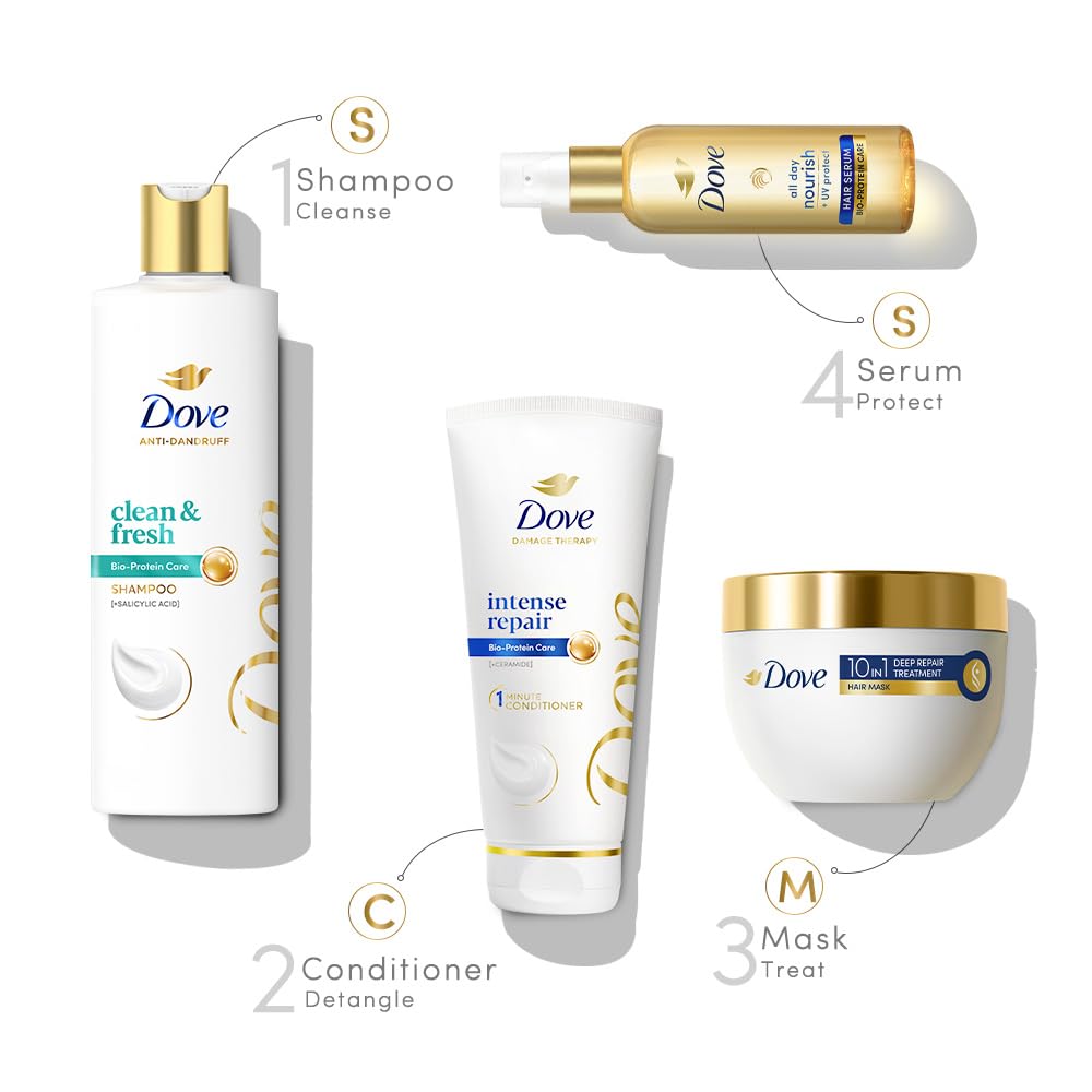 Dove Dandruff Clean & Fresh Shampoo for Clincally Proven - 180 ml