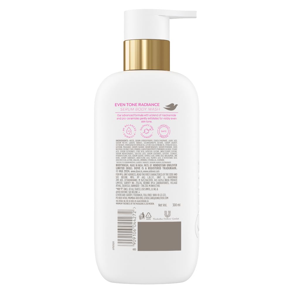 Dove 5% Radiance Serum With Niacinamide Even Tone Bodywash - 300 ml