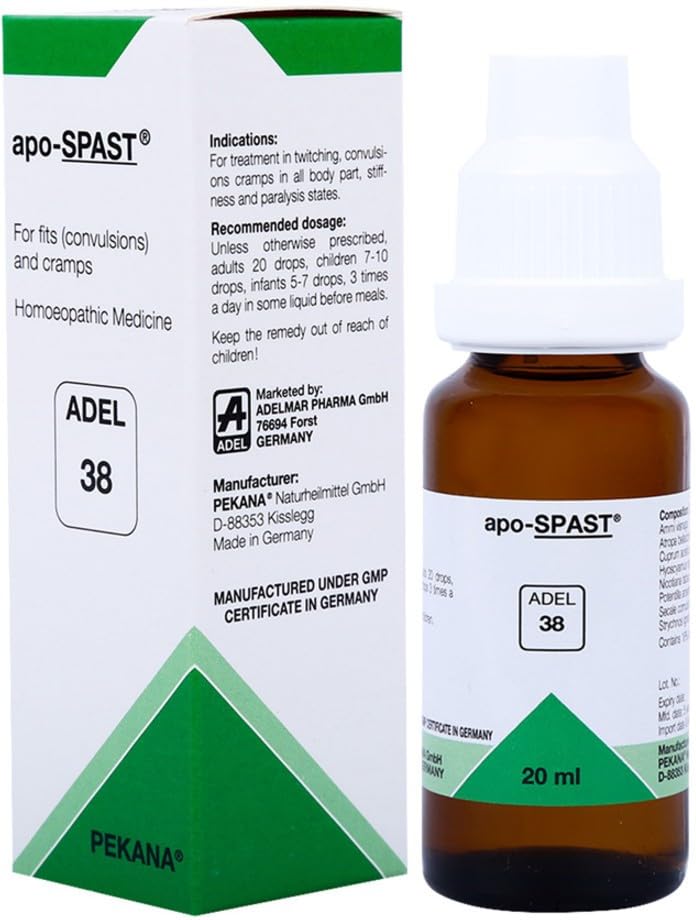 Adel Homeopathy 38 Apo-Spast Drops - 20 ml