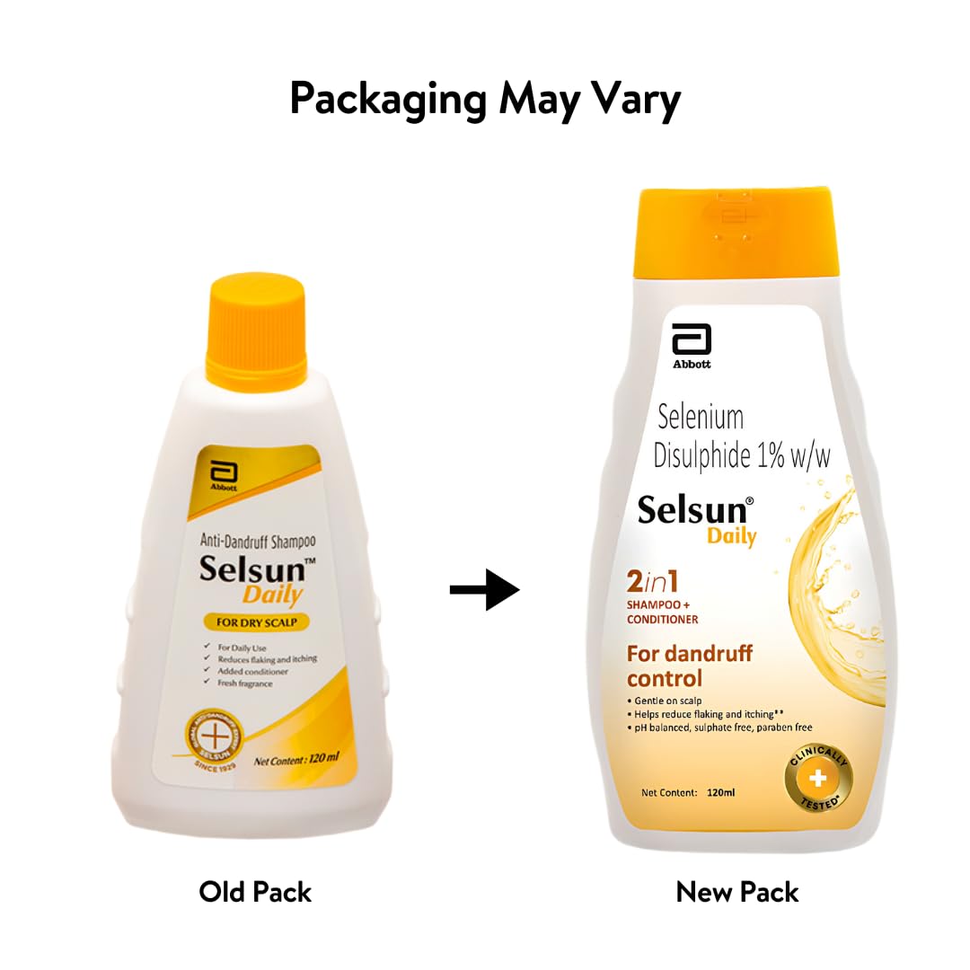 Selsun Daily Shampoo 120ml Abbott