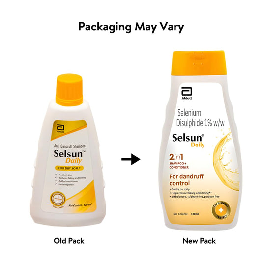 Selsun Daily Shampoo 120ml Abbott