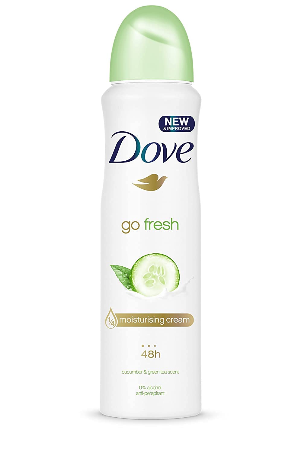 Dove Antiperspirant Cucumber & Green Tea Deodorant - 250 ml