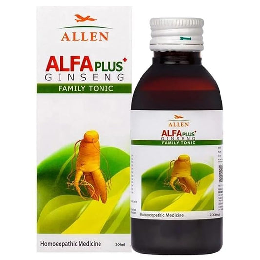 Allen Homeopathy Alfa Plus Ginseng Family Tonic - 200 ml