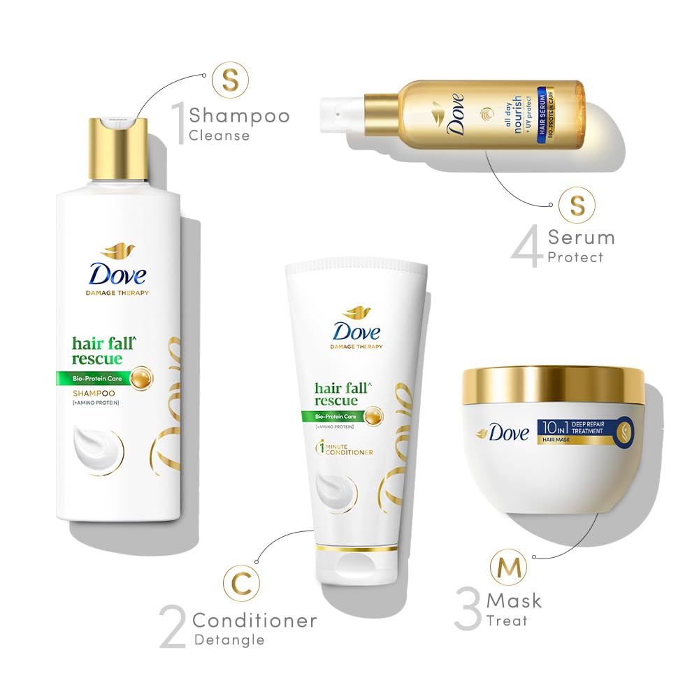 Dove Hair Fall Rescue Shampoo For Weak Hair Prone To Hairfall - 180 ml