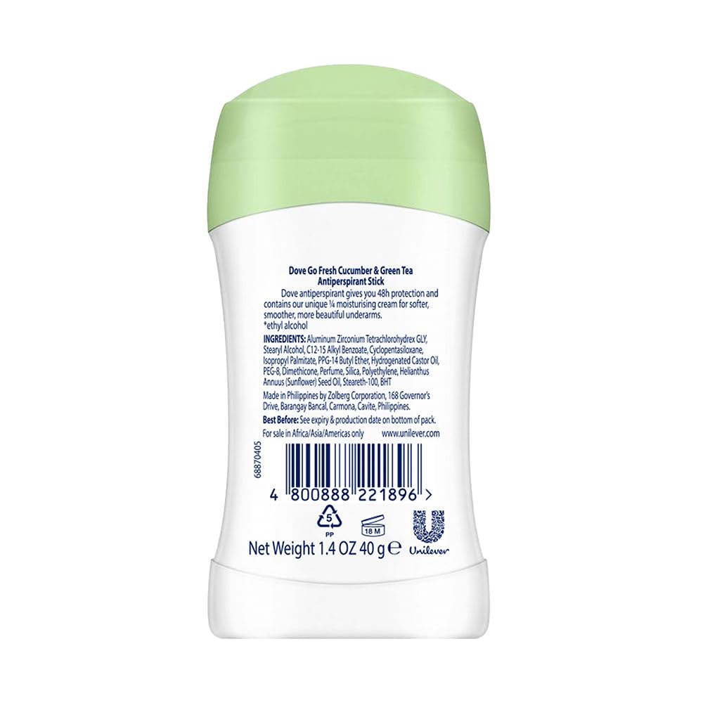 Dove Roll-On Deodorant Cucumber & Green Moisturising Cream - 40 ml