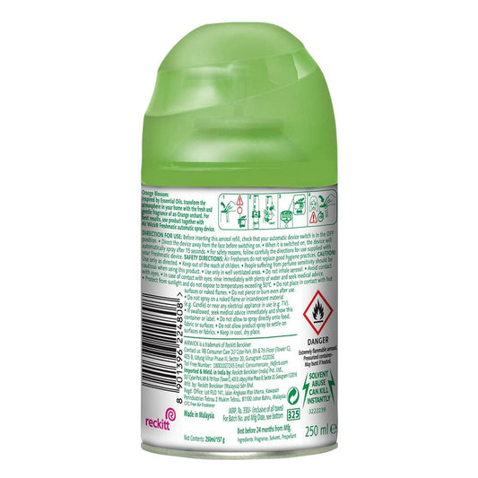 Airwick Freshmatic Automatic Air Freshener Refill, Orange Blossom -250 ml