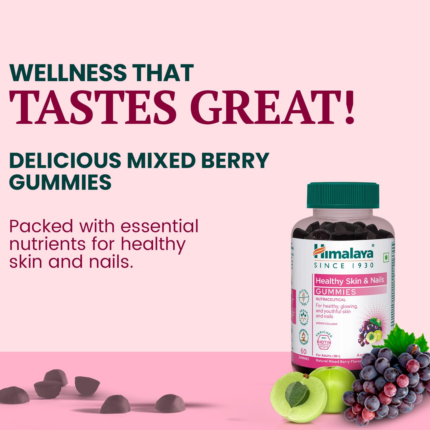 Himalaya Herbals Healthy Skin & Nail Gummies - 30 gummies