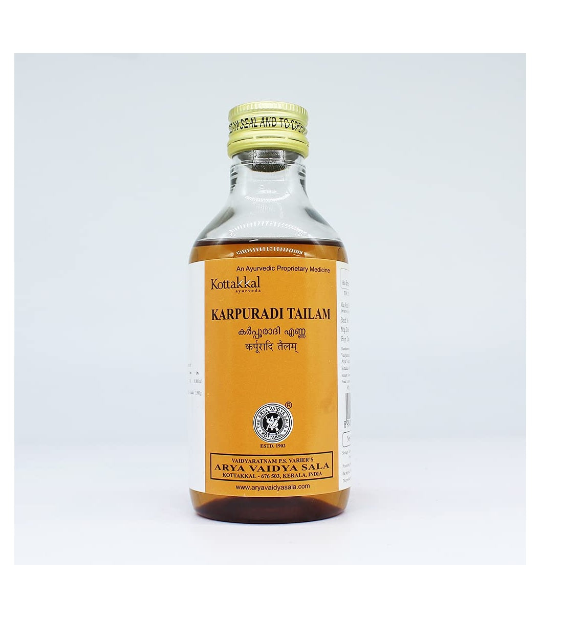 Kottakkal Ayurveda Karpuradi Tailam | 200 ml