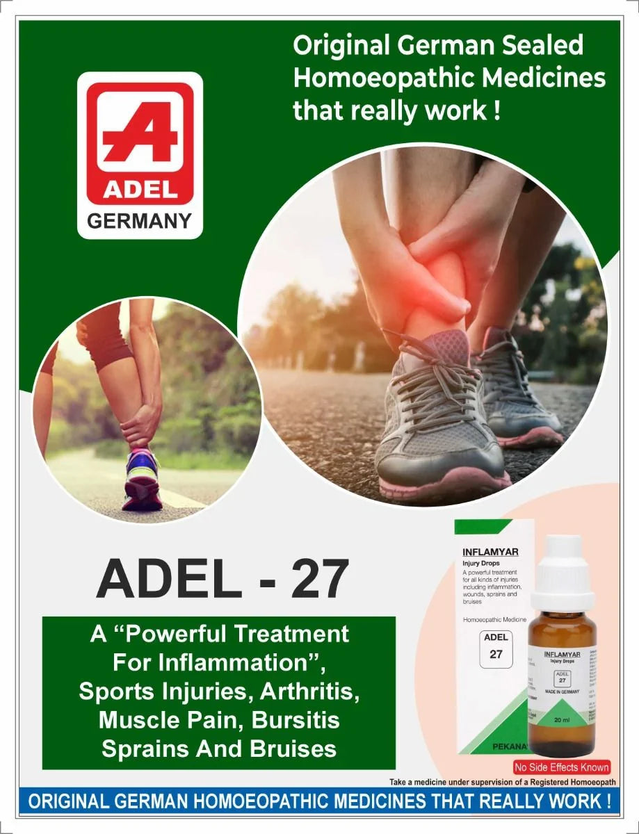 ADEL 27 Homoeopathic Inflamyar Drop for joint pain gout