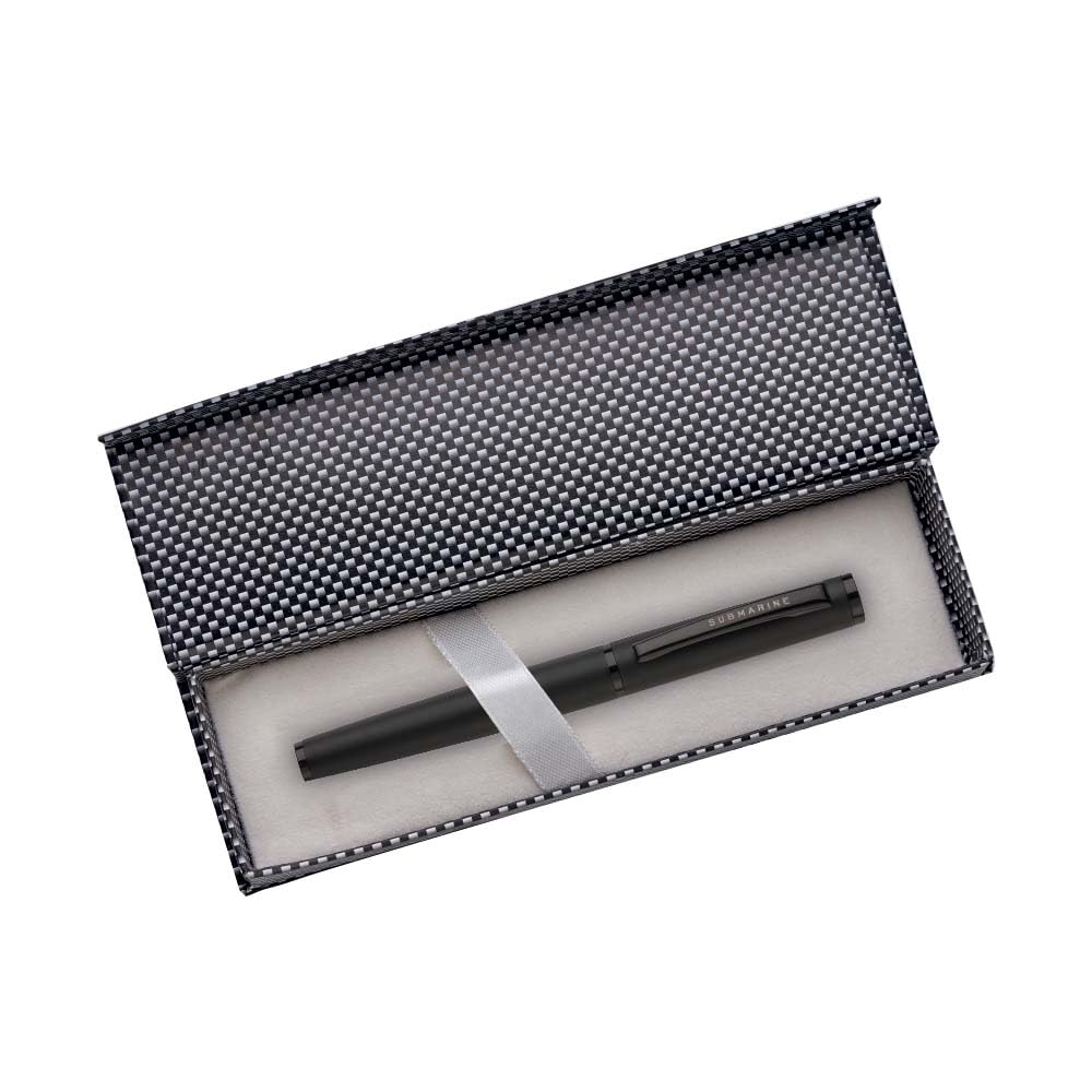Submarine 915 Premium Black Body Matte Finish Metal Fountain Pen , multi colours