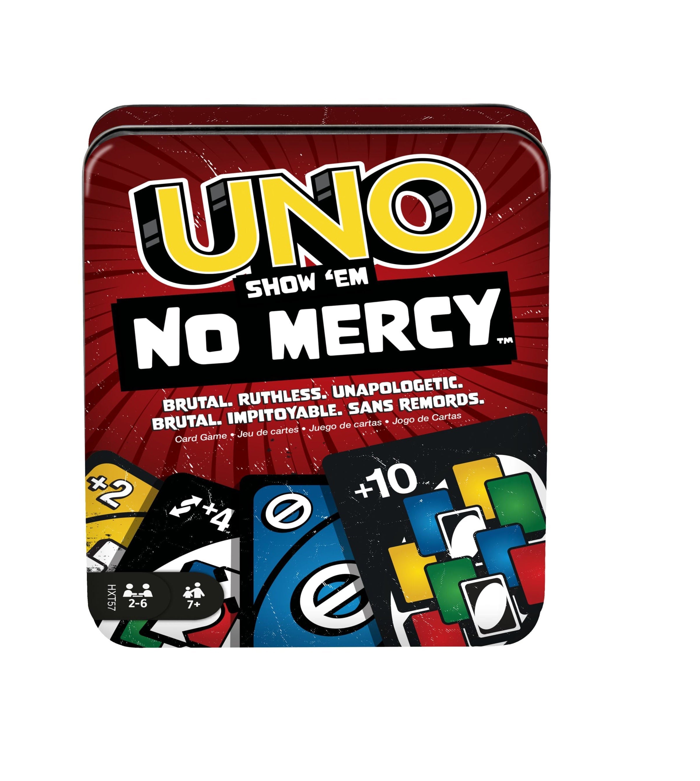 UNO No Mercy Tin Card Game in Storage & Travel