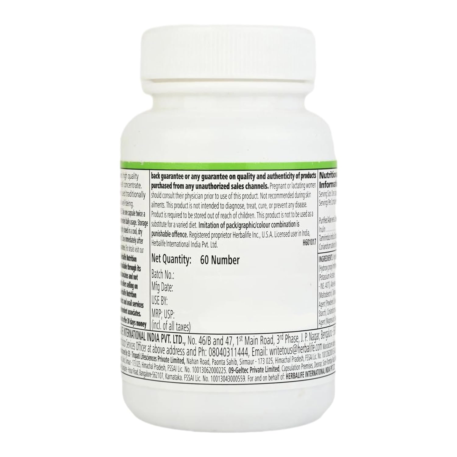 Herbalife Aloe Plus - Capsules - 60 caps