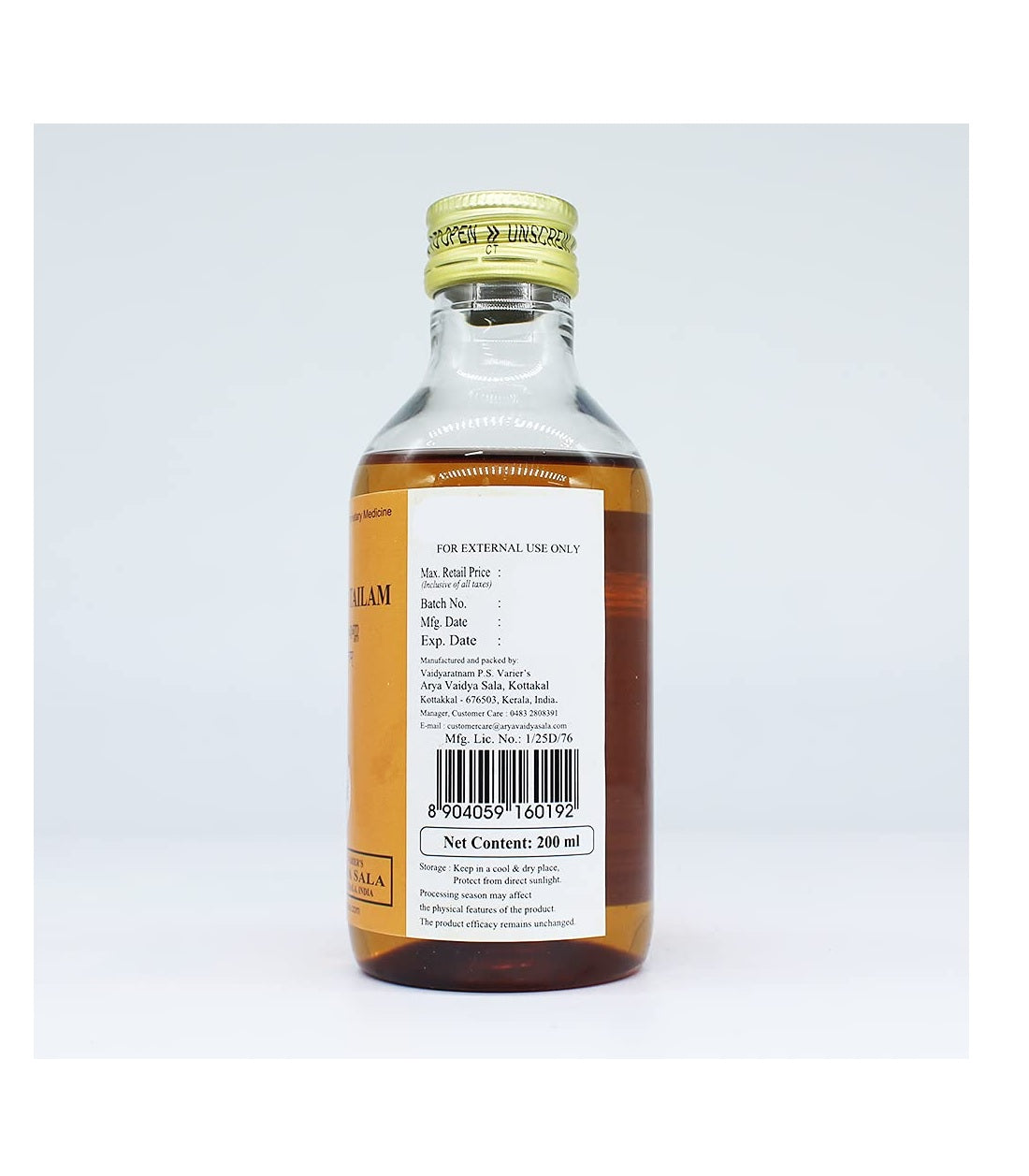 Kottakkal Ayurveda Karpuradi Tailam | 200 ml