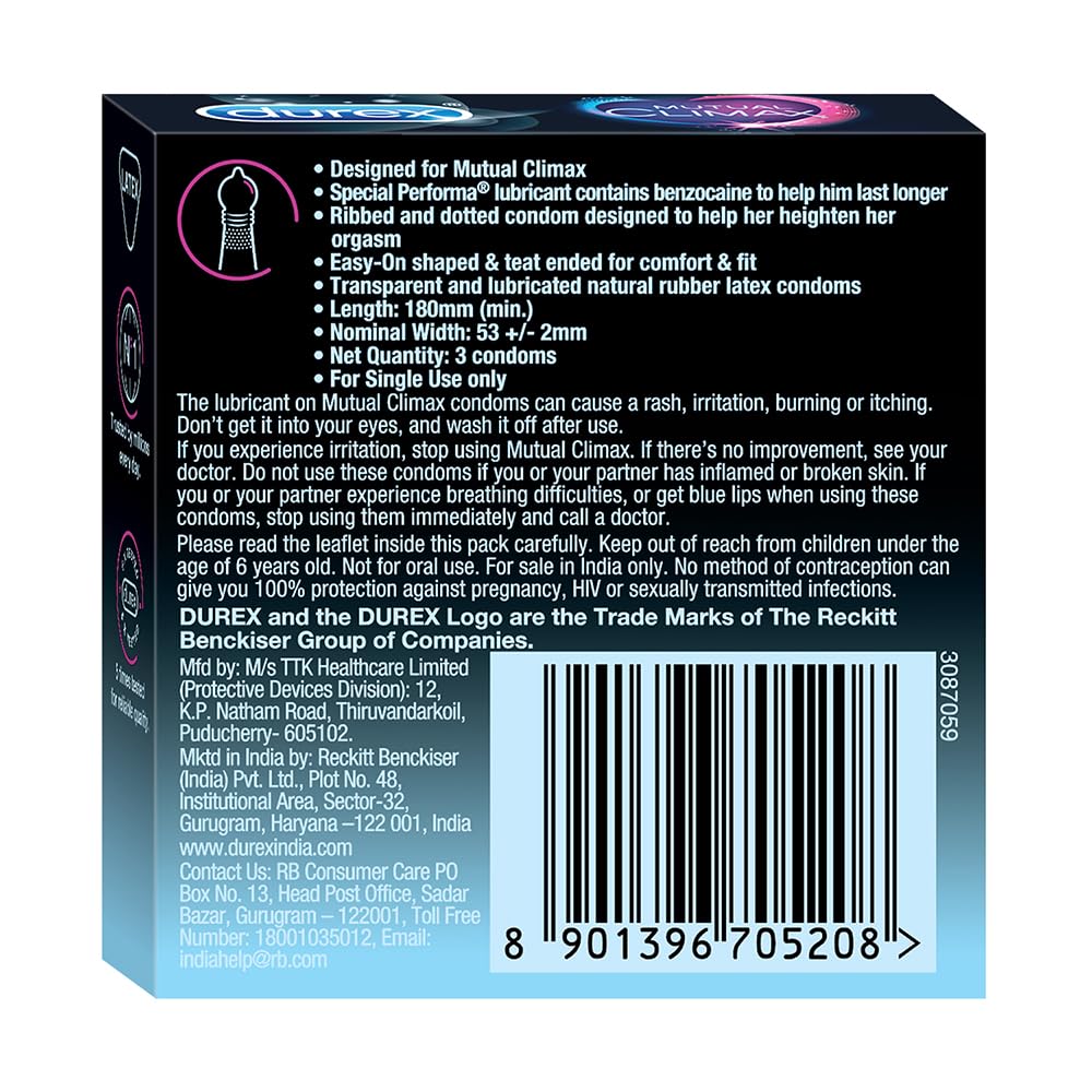 Durex Mutual Climax - 3 Condoms