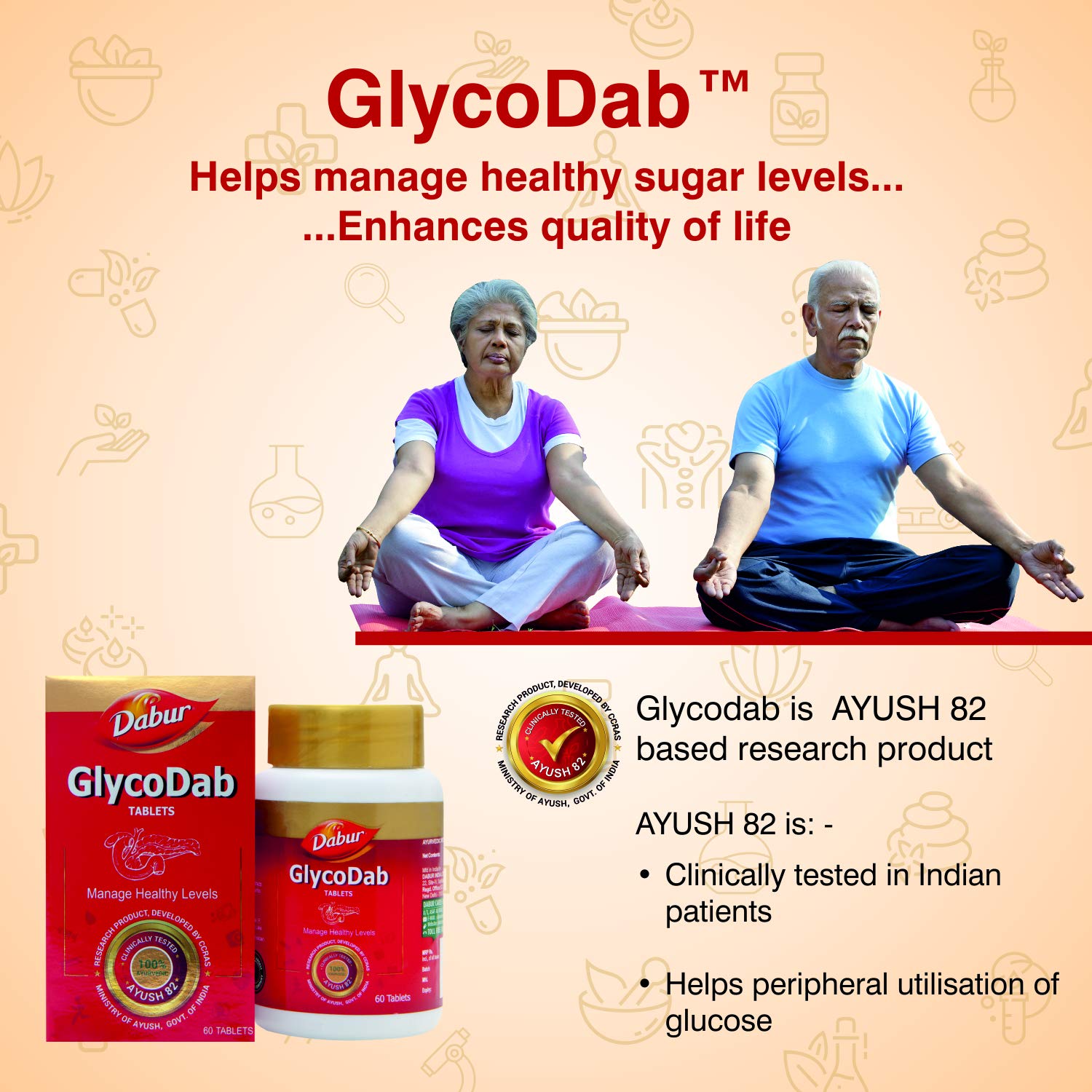 Dabur GlycoDab - 60 Tablets - 60 tabs
