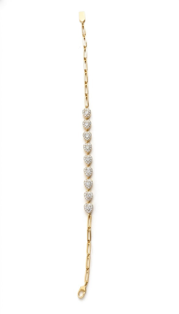 The "Everlasting Love" Heart Link Anklets