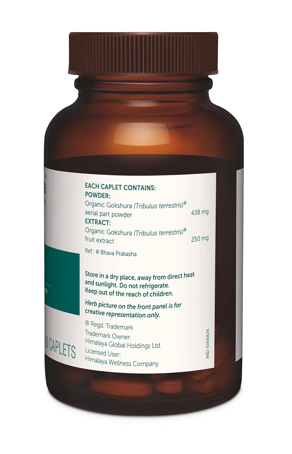 Himalaya Herbals Organic Gokshura Caplets - 60 caplets