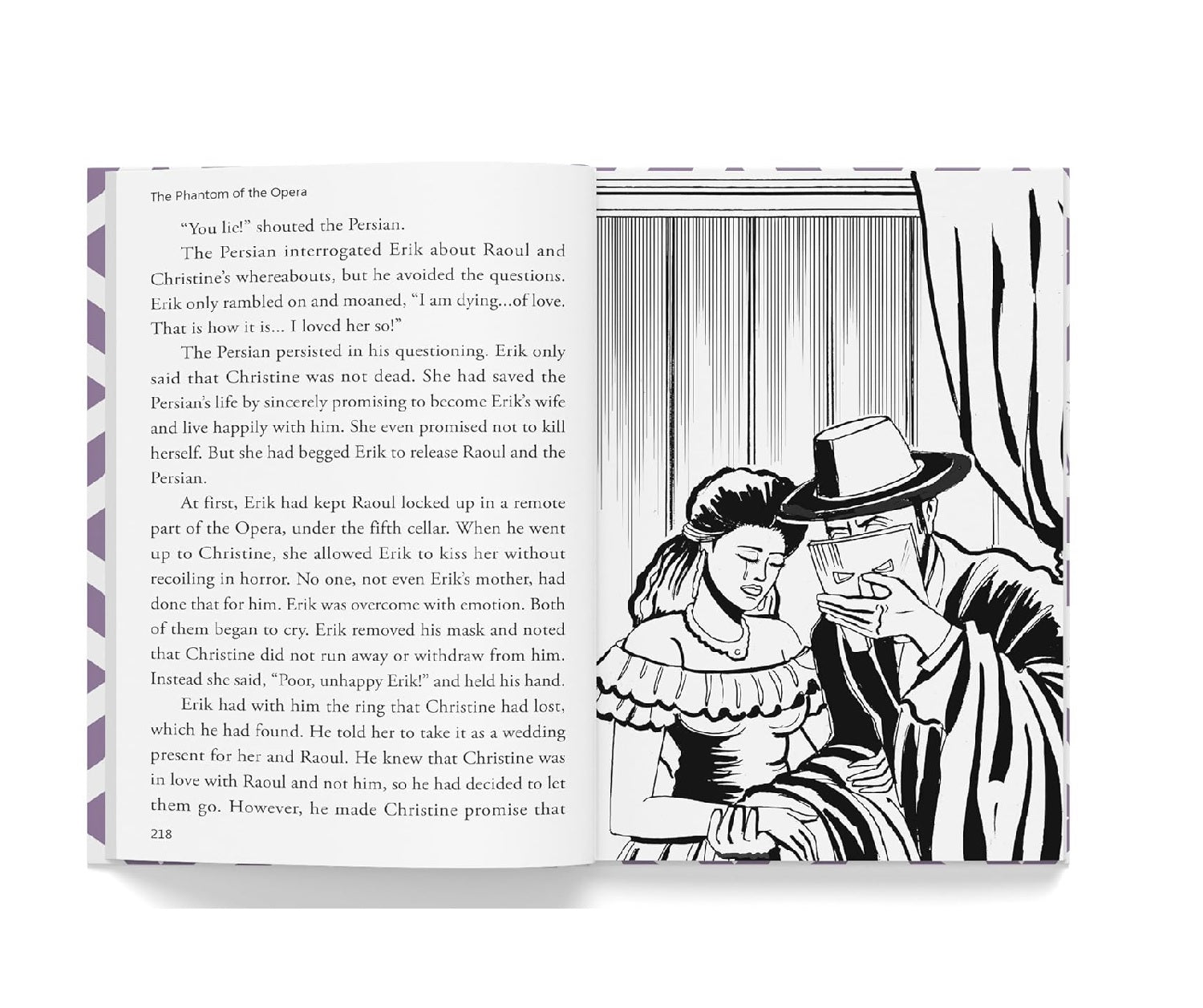 The Phantom of the Opera for Kids : Illustrated Abridged Children Classic English Novel with Review Questions Hardcover