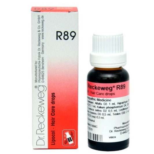 Dr. Reckeweg Lipocol R89 Hair Care Drops - 22 ml