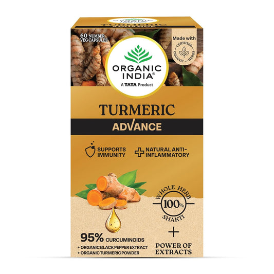 Organic India Turmeric Advance Capsules - 60 caps