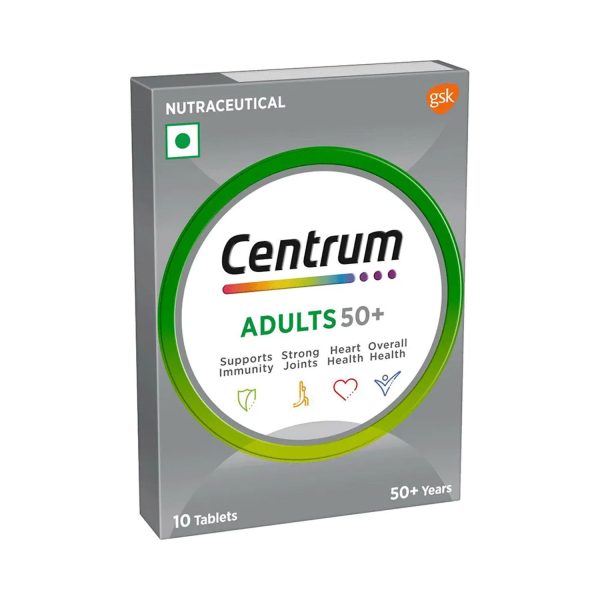 Centrum Adults 50+ Multivitamin, 10 Tablets