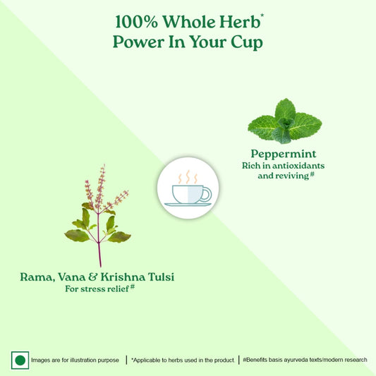 ORGANIC INDIA Tulsi Peppermint Refresh 25 Tea Bags