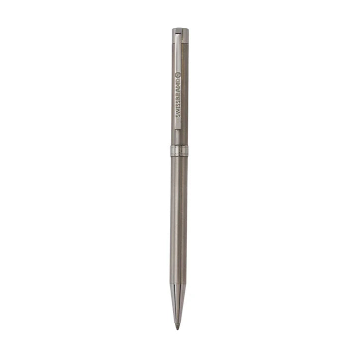 SWISSBRAND Glide 2527 Metallic chrome finish Ballpoint Pen with chrome trim
