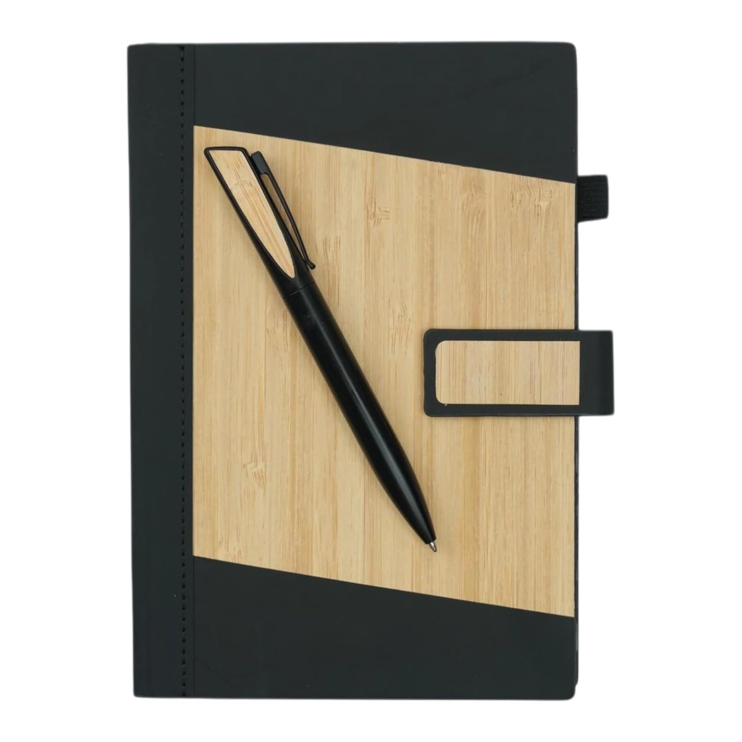 Submarine 1547 Premium TimberNote Black Diary and Pen Set Gift Combo Set, Perfect for Corporate Gifting