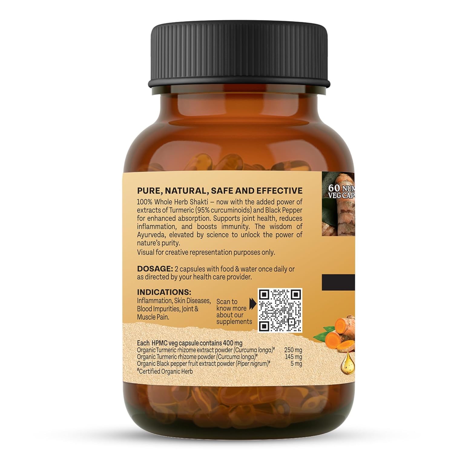 Organic India Turmeric Advance Capsules - 60 caps