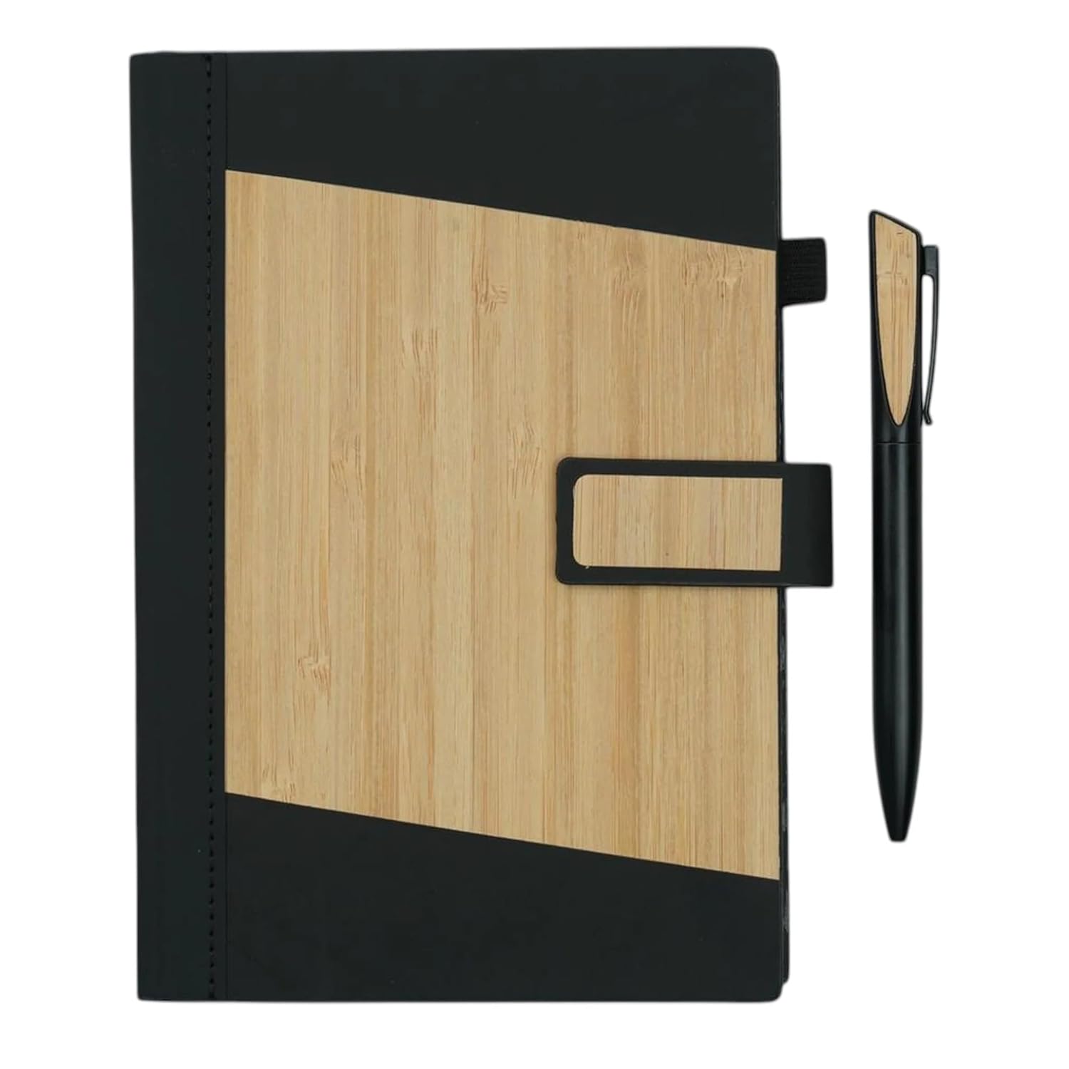 Submarine 1547 Premium TimberNote Black Diary and Pen Set Gift Combo Set, Perfect for Corporate Gifting
