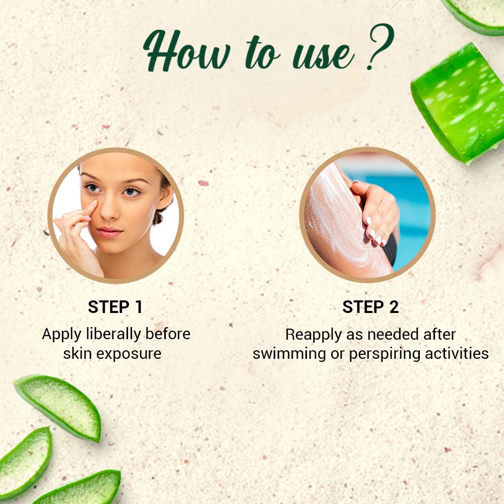 Biotique Sun Shield Aloe vera 30+ SPF UVB Sunscreen | 120ml