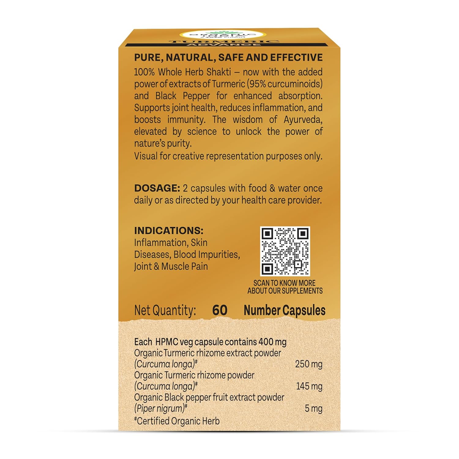 Organic India Turmeric Advance Capsules - 60 caps