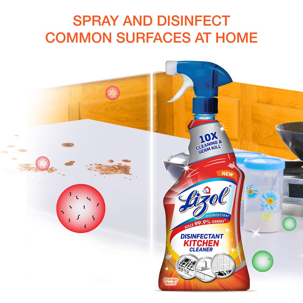 Lizol Kitchen Power Cleaner Liquid Spray - 250ml