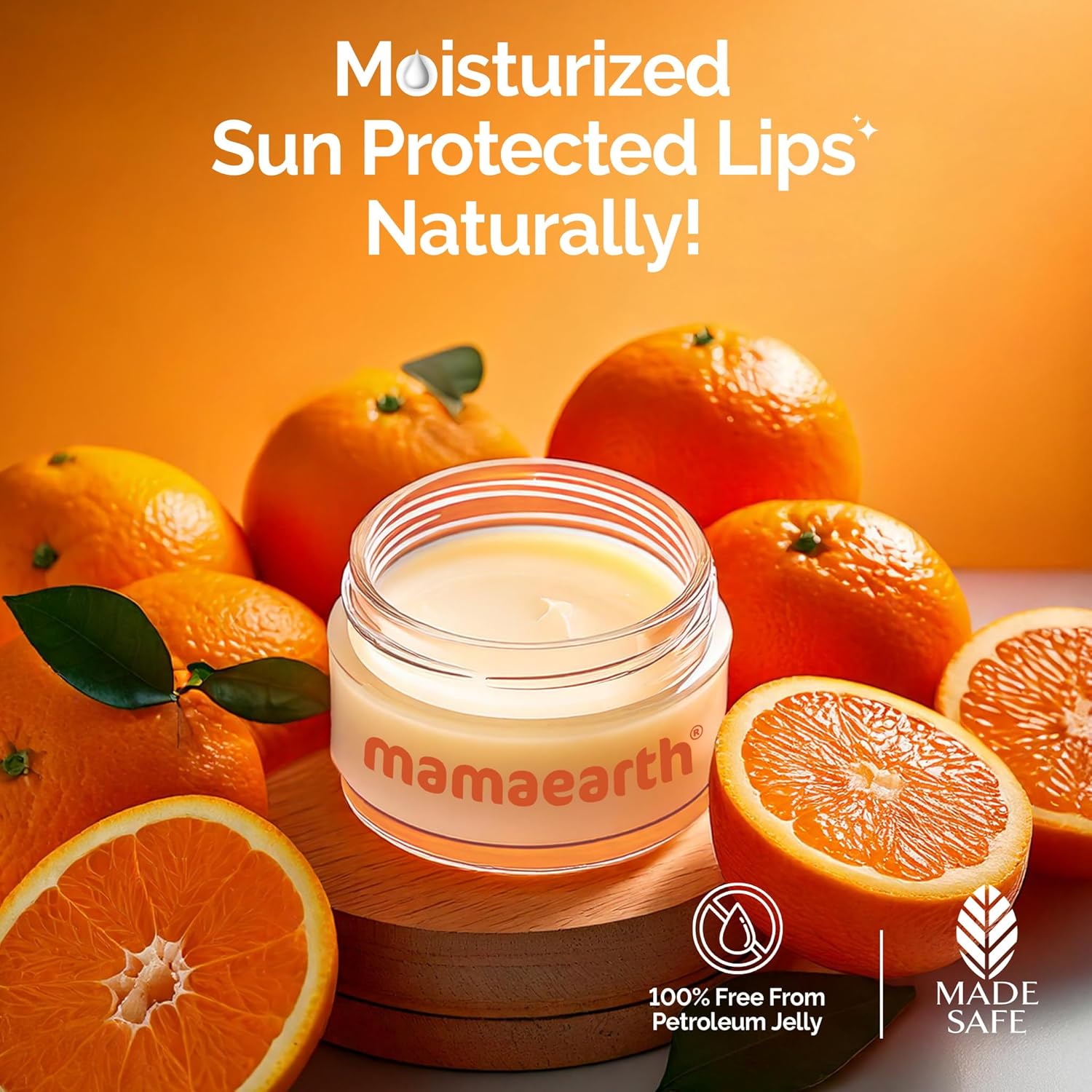 Mamaearth Vitamin C Moisture Therapy Lip Balm SPF 50 with Vitamin C & Honey For Lip Lightening - 15 gm