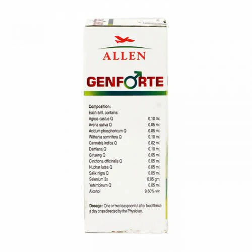 Allen Homeopathy Genforte Male Tonic - 100 ml