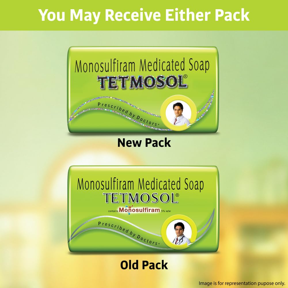 Tetmosol Medicated Soap with 5% Monosulfiram for Skin Infections | 100 gm