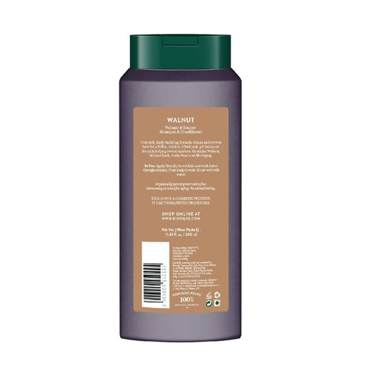 Biotique Bio Walnut Volume and Bounce Shampoo and Conditioner | For Fine and Thinning Hair| 340ml