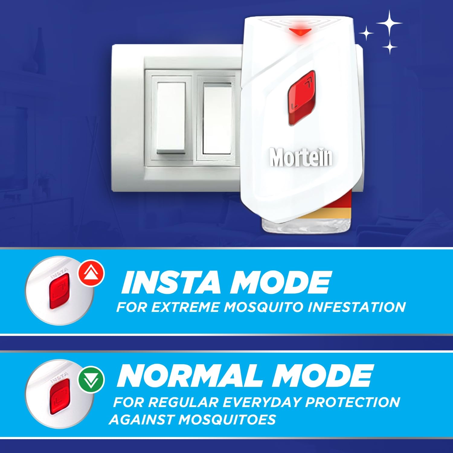Mortein Insta5 Combo Machine with Refill, 45 ml