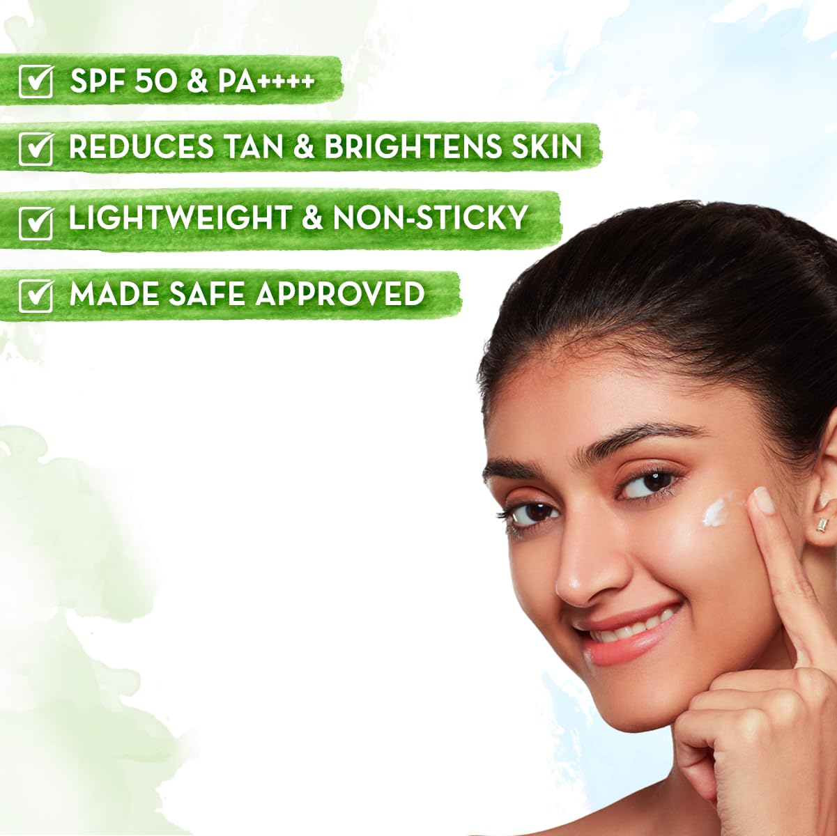 Mamaearth Ubtan Detan Sunscreen With Turmeric & Saffron For Sun Protection - 50 gm