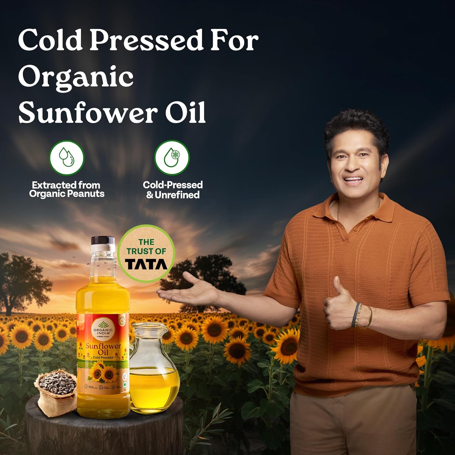 Organic India Sunflower Oil | 1000ml