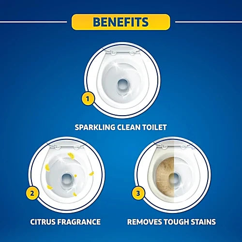 Harpic Organic Active Disinfectant Toilet Cleaner Liquid, Citrus, 500 ml