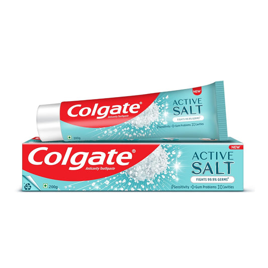 Colgate Active Salt Toothpaste, Germ Fighting Gum Care Toothpaste, 200g